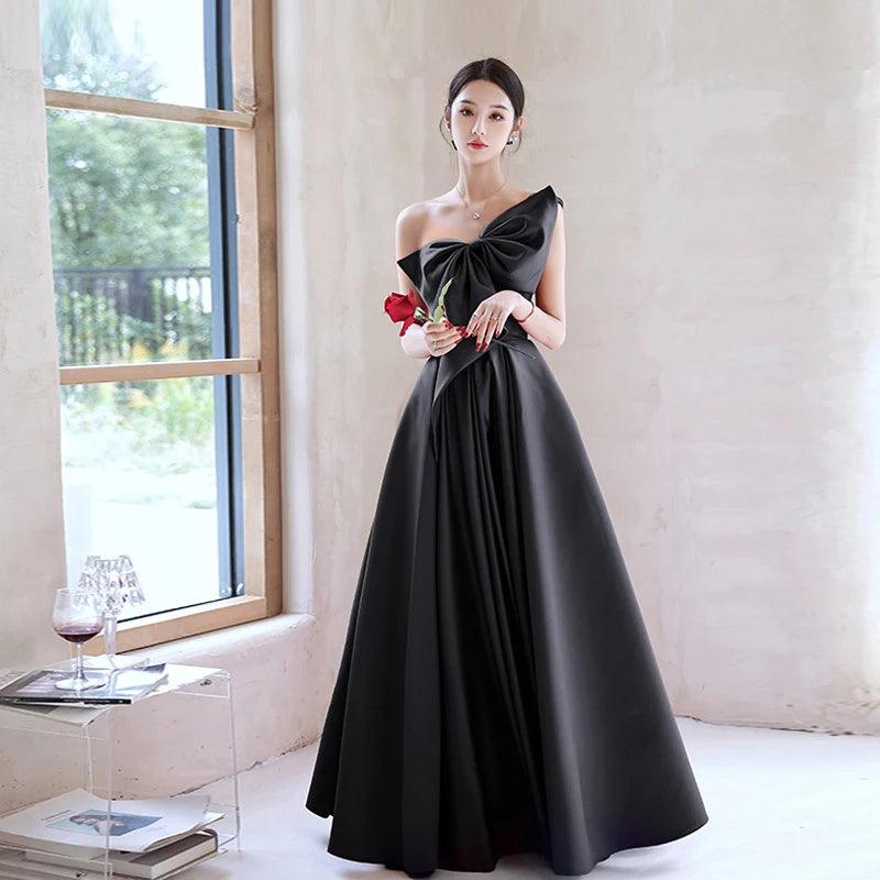 Women Wine Satin Dress