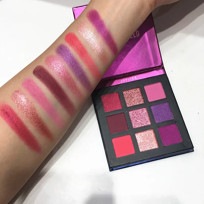 Beauty GLAZED Eyeshadow Palette 9 Color Shimmer