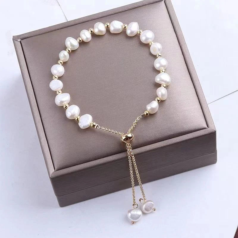 Baroque Pearl Beaded Bracelet