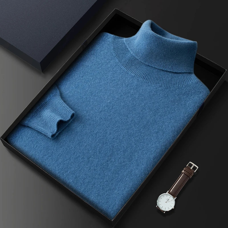 Men Cashmere Turtleneck Sweater