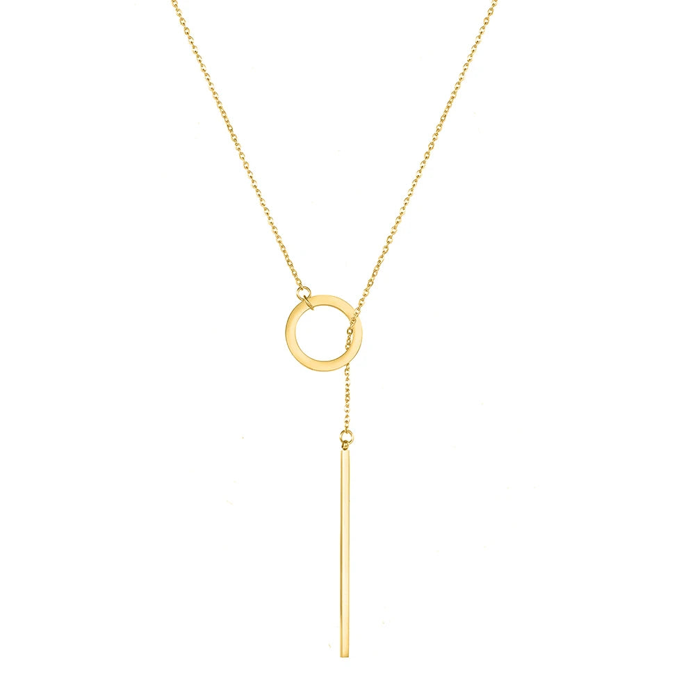 Round Pearl Pendant Necklace