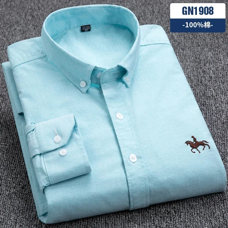 Men Cotton Oxford Shirt