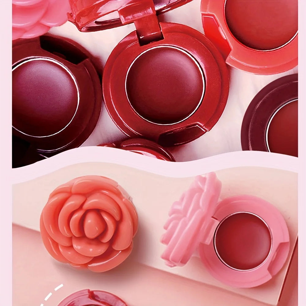 Creative Rose Shaped Matte Lipstick Velvet Mousse