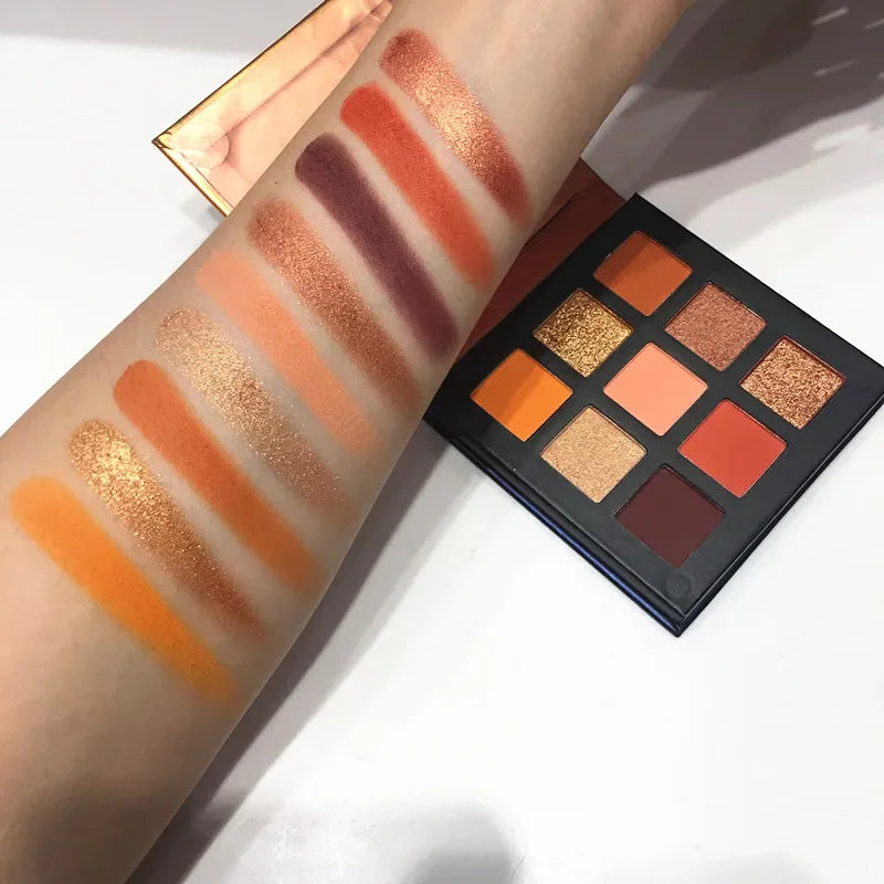 Beauty GLAZED Eyeshadow Palette 9 Color Shimmer