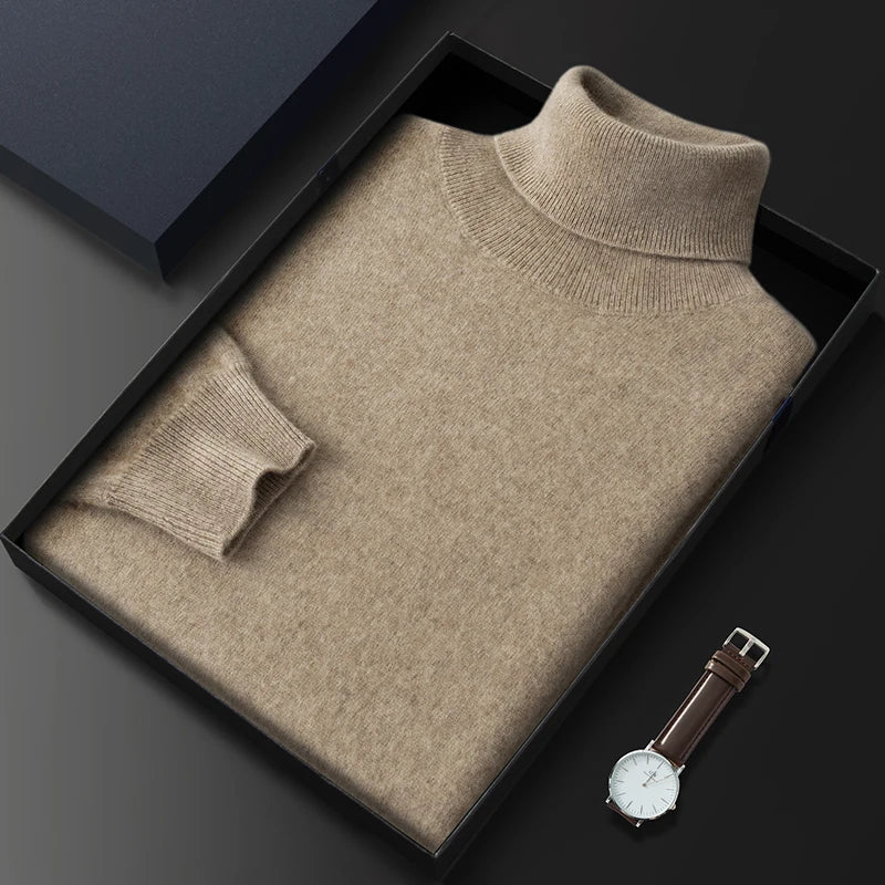 Men Cashmere Turtleneck Sweater