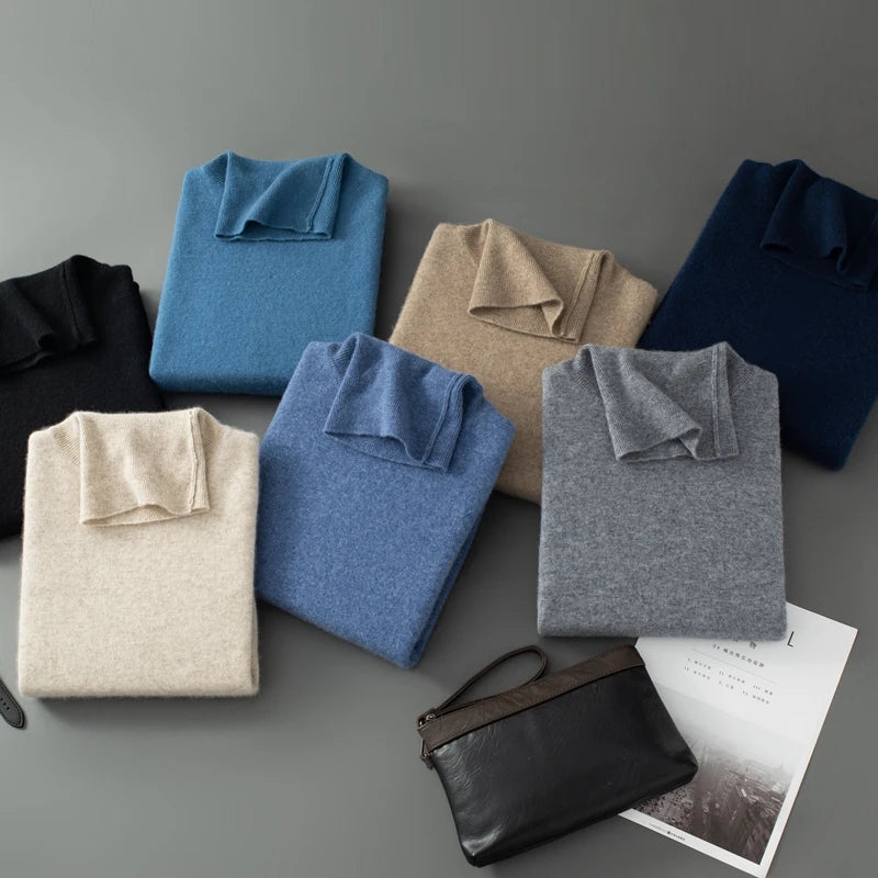Men Cashmere Turtleneck Sweater