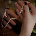 Silver Pearl Hand Bracelet