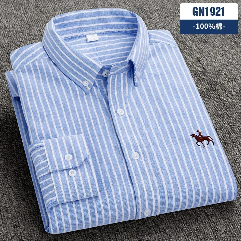 Men Cotton Oxford Shirt