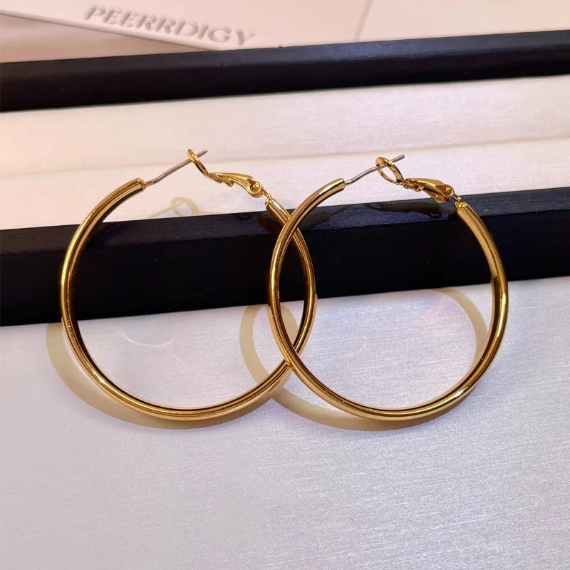 Large Classic Hoop Earrings