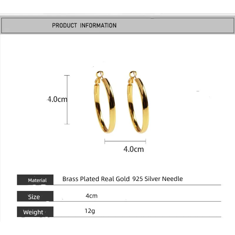 Large Classic Hoop Earrings