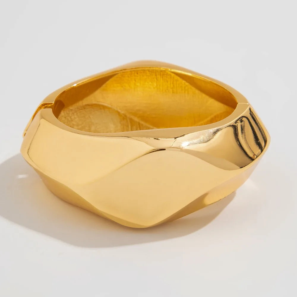 Punk Gold Bangle Bracelet