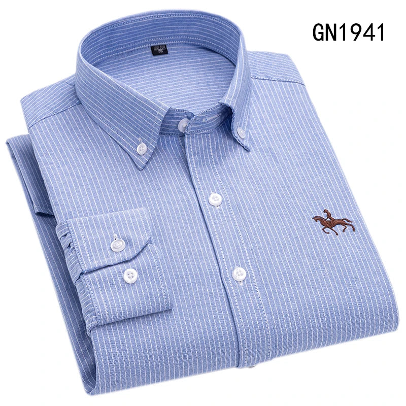Men Cotton Oxford Shirt