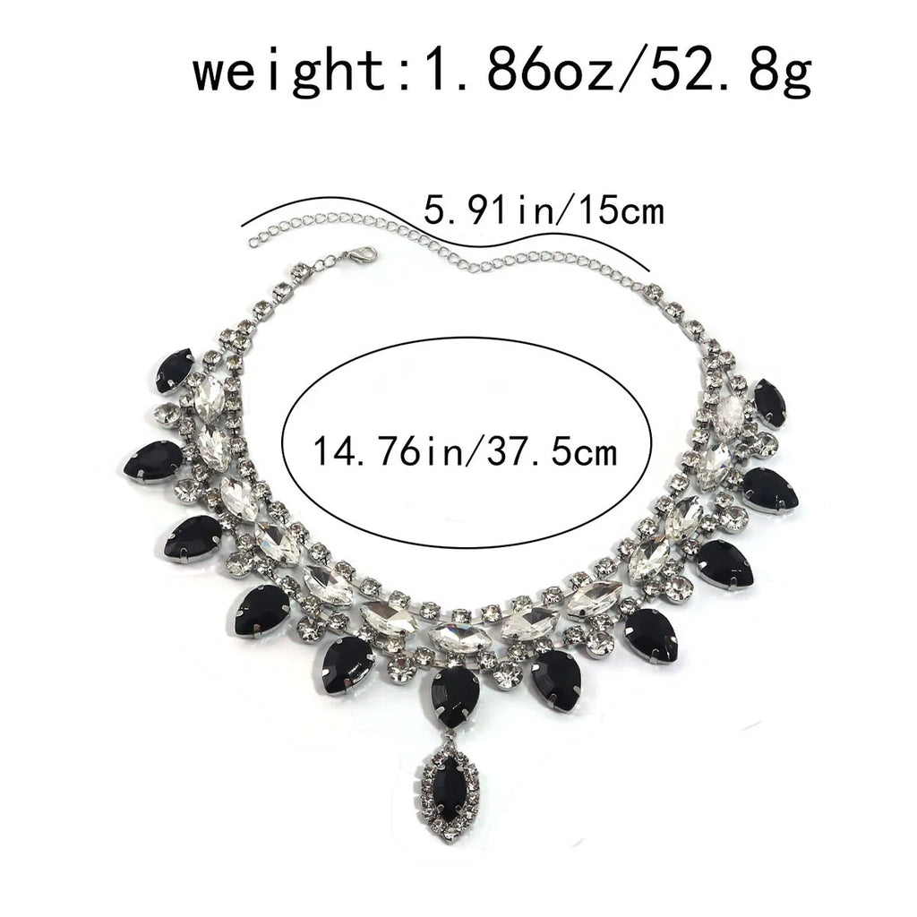 Elegant Crystal Choker Necklace