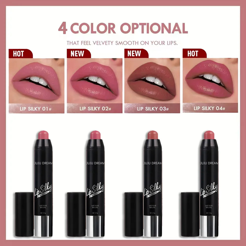 Matte 4 Color Lipstick Pen Waterproof Long Lasting