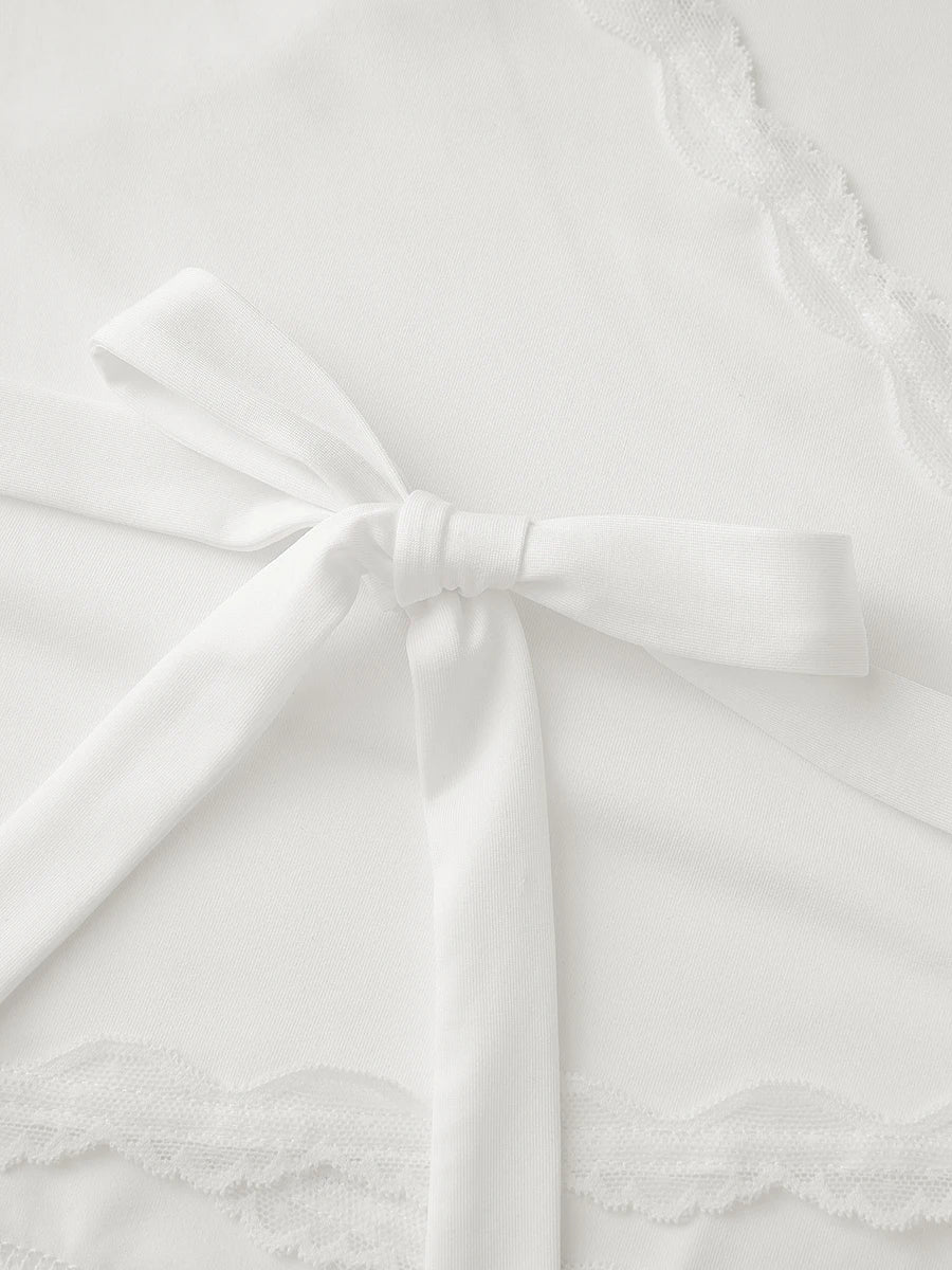 Women Wrap Tie Top