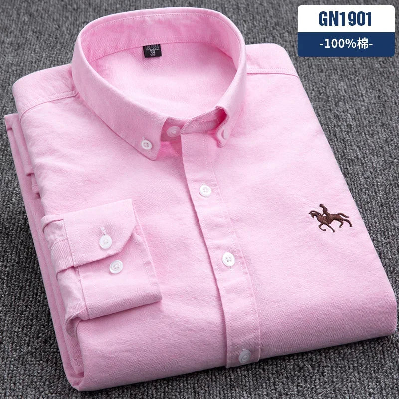 Men Cotton Oxford Shirt