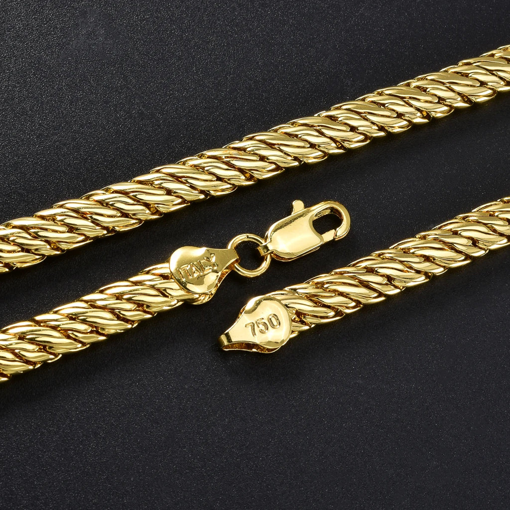 Hip Hop Chunky Chain Set Gold Layered Necklace