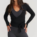 Women Wrap Workout Top