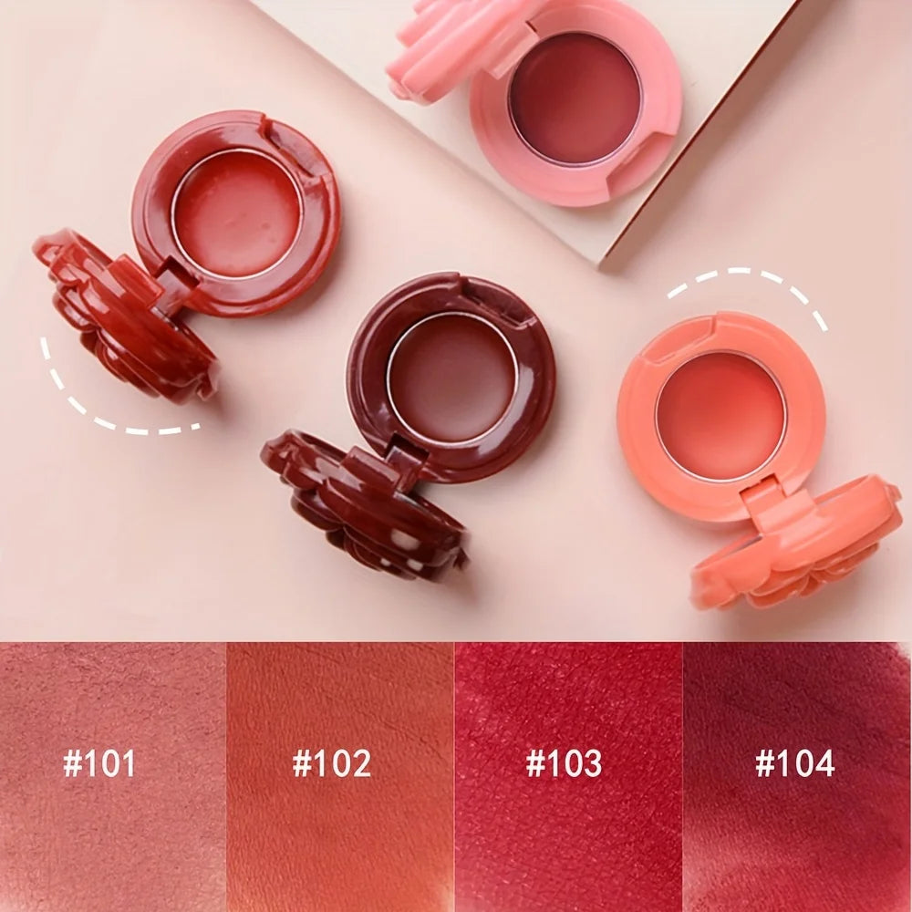 Creative Rose Shaped Matte Lipstick Velvet Mousse