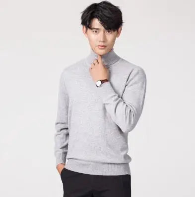 Men Cashmere Turtleneck Sweater