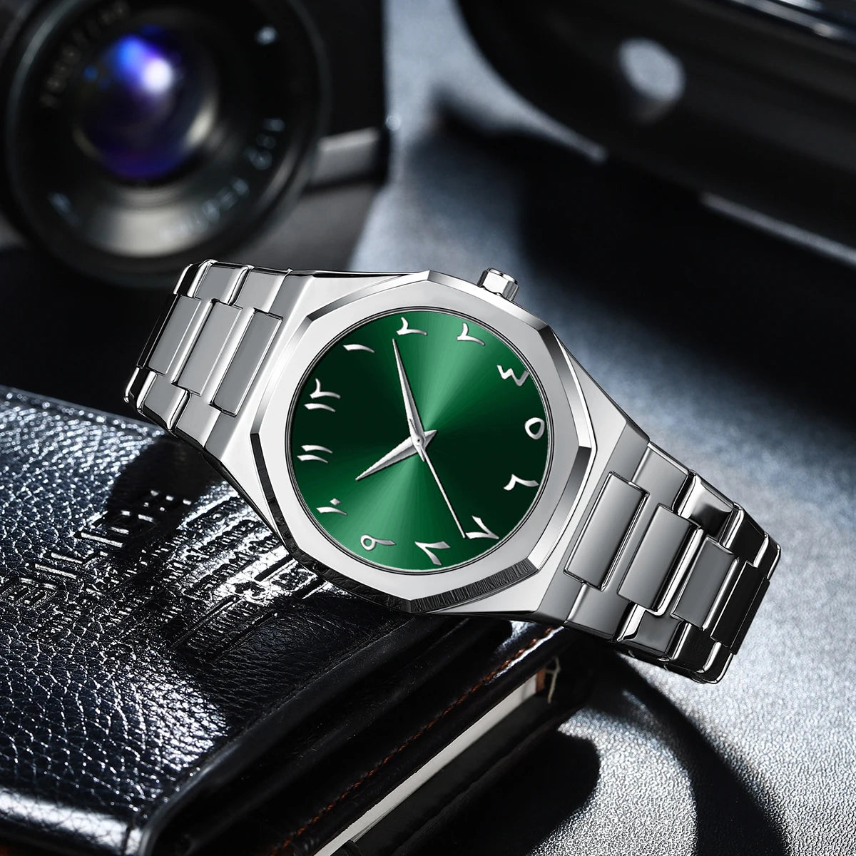 Modern Minimalist Creative All Black Men Watch 2025