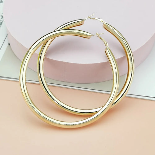 Big Hoop Circle Earrings