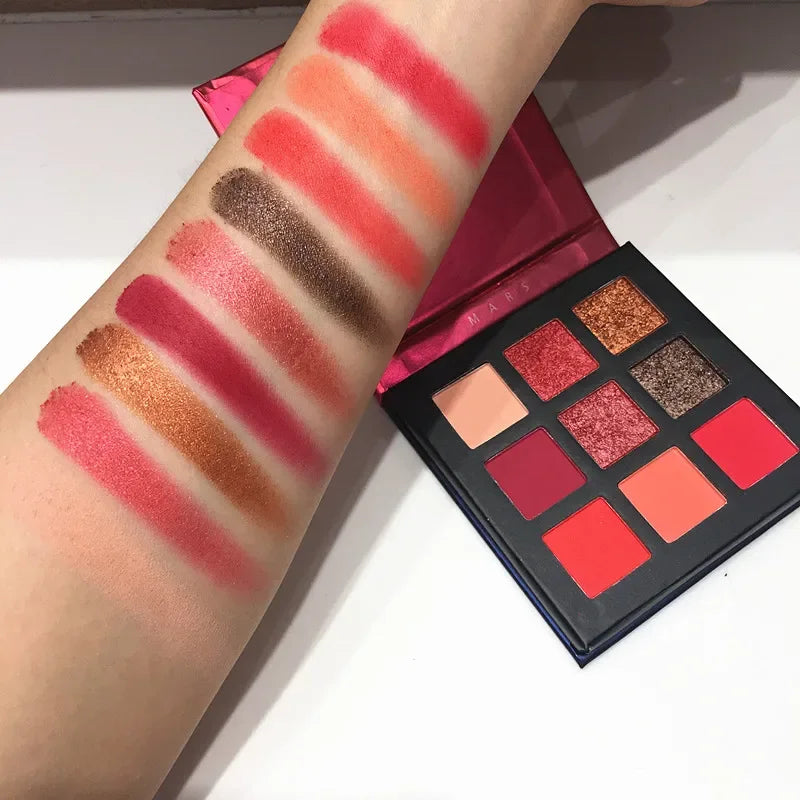 Beauty GLAZED Eyeshadow Palette 9 Color Shimmer