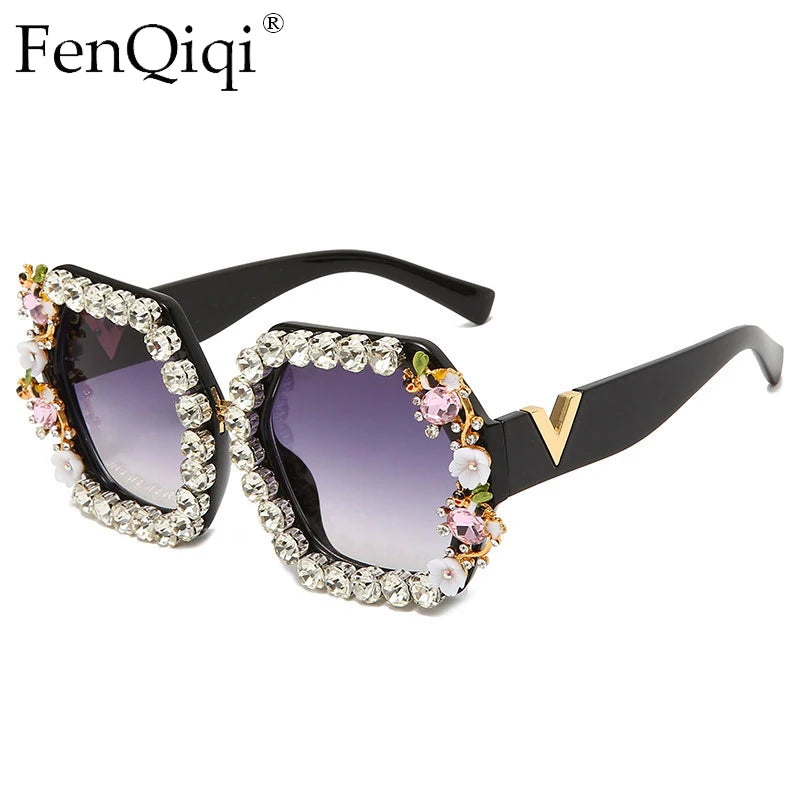 Stylish Diamond Blingbling Sunglasses For Mens Women