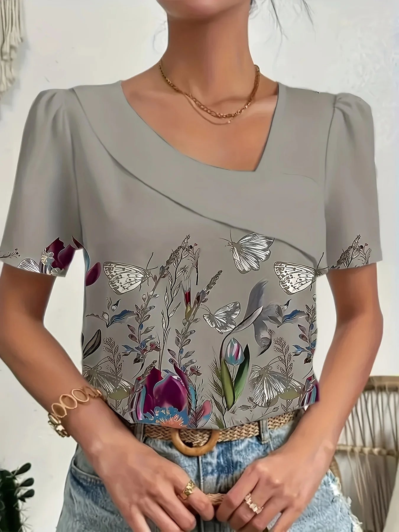 Elegant Loose Blouse Woman Fashion Long Sleeve