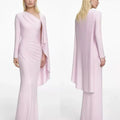 Women Pink Satin Dress
