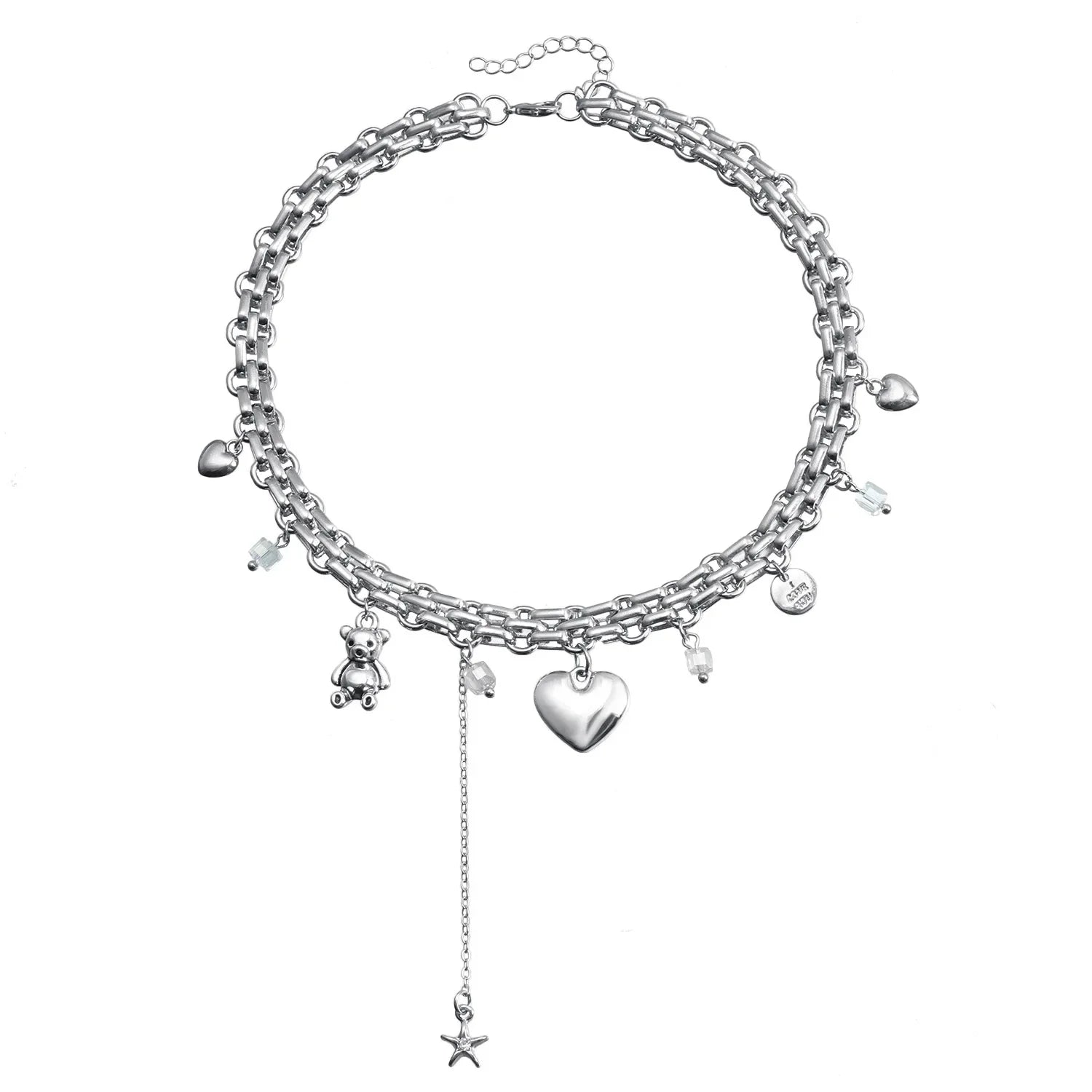 Layered Heart Pendant Necklace