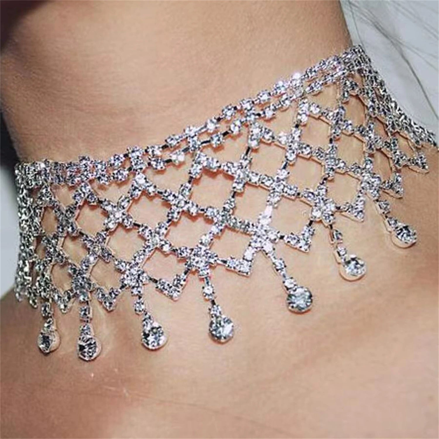 Luxury Crystal Choker Necklace