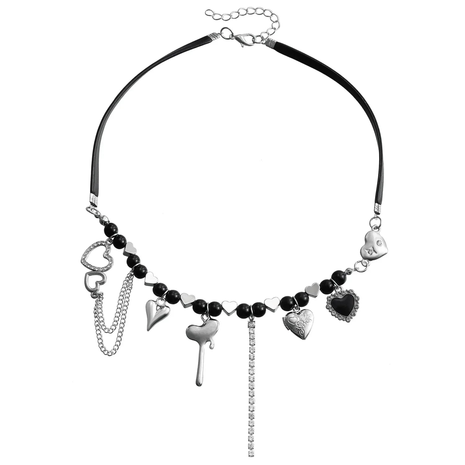 Layered Heart Pendant Necklace