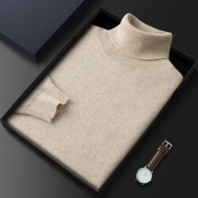Men Cashmere Turtleneck Sweater