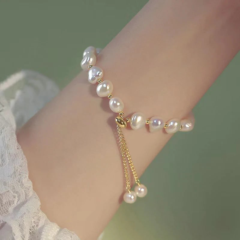 Baroque Pearl Beaded Bracelet
