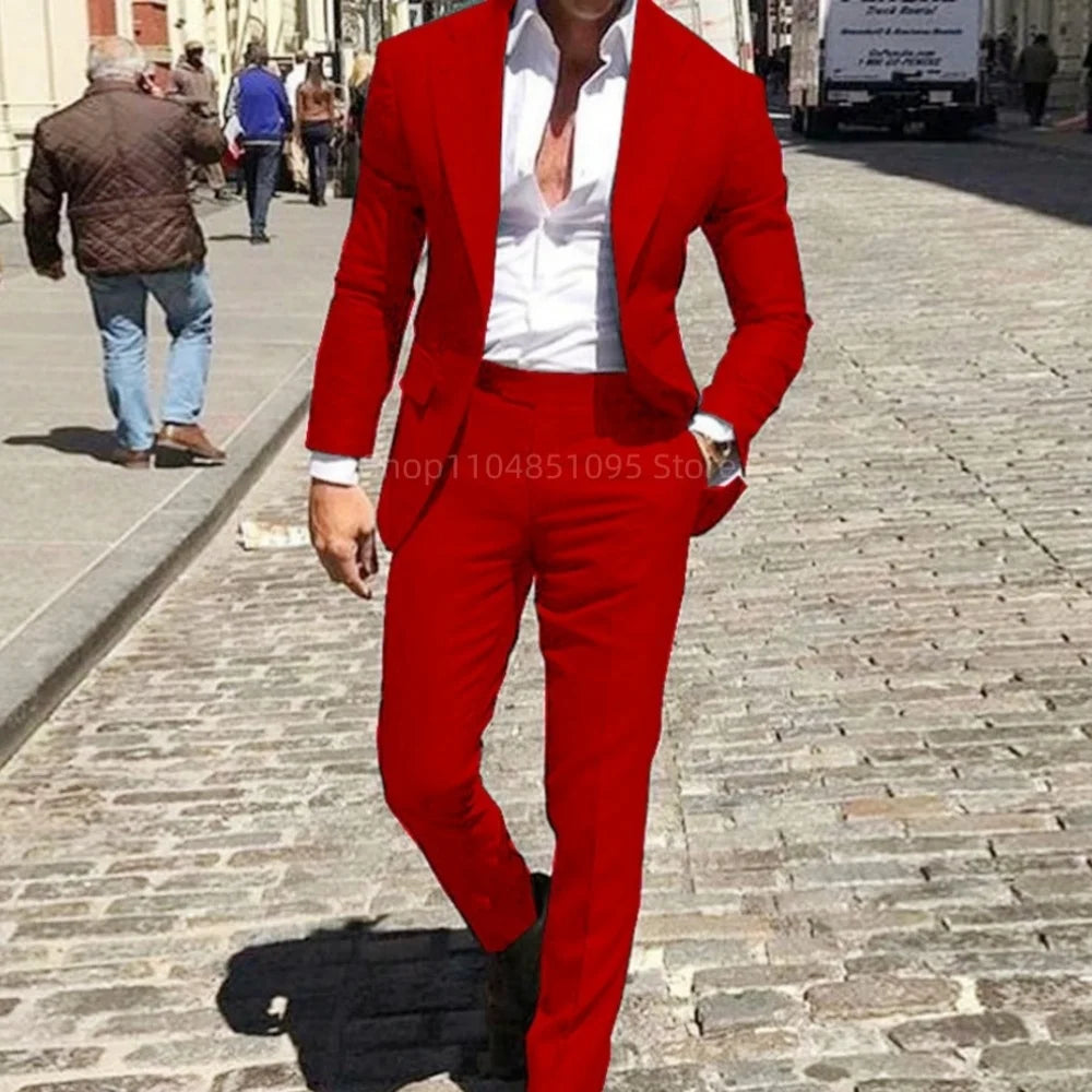 Men Slim Fit Suit