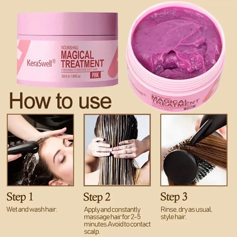 Magical Keratin Hair Mask Repair Damaged Frizzy Hair
