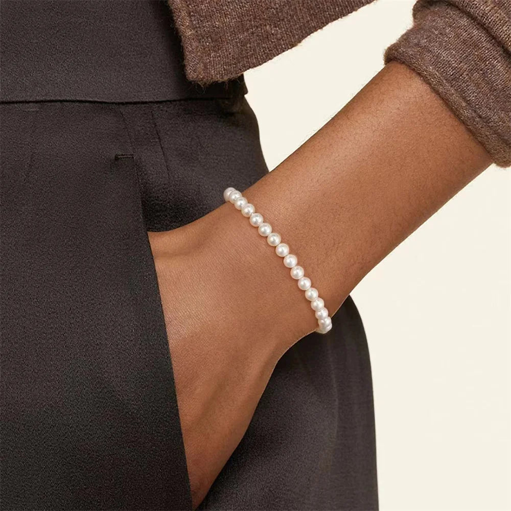 Retro Pearl Bead Bracelet