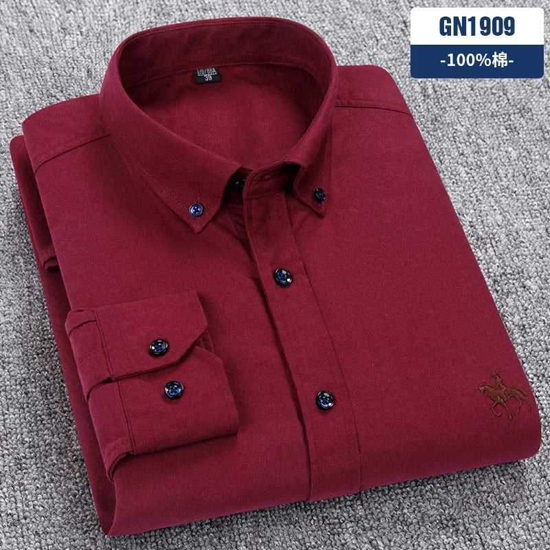 Men Cotton Oxford Shirt