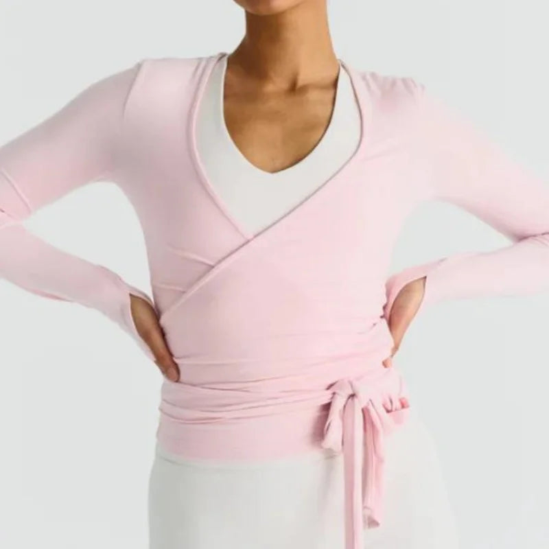 Women Wrap Workout Top