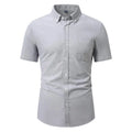 Men Oxford Short Sleeve Shirt