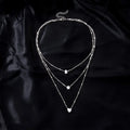 Layered Heart Pendant Necklace