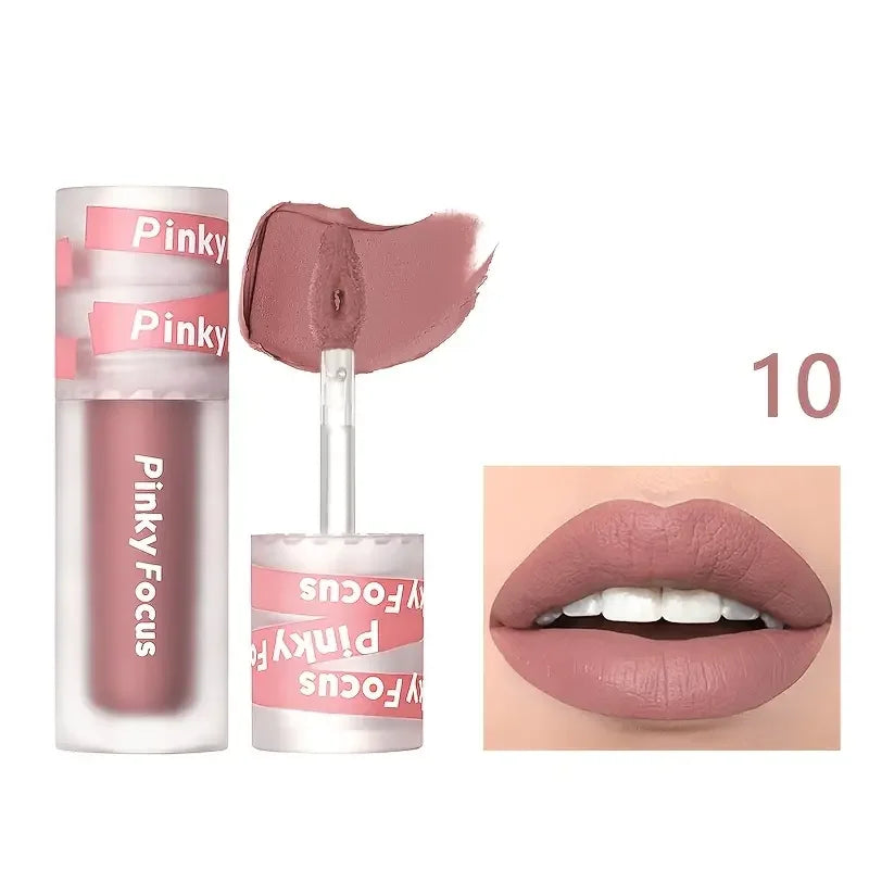 Matte Cream Lip Mud Smooth Texture Waterproof Long Lasting