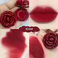 Creative Rose Shaped Matte Lipstick Velvet Mousse