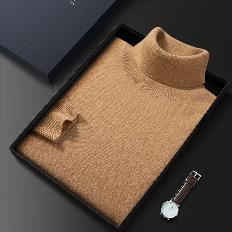 Men Cashmere Turtleneck Sweater