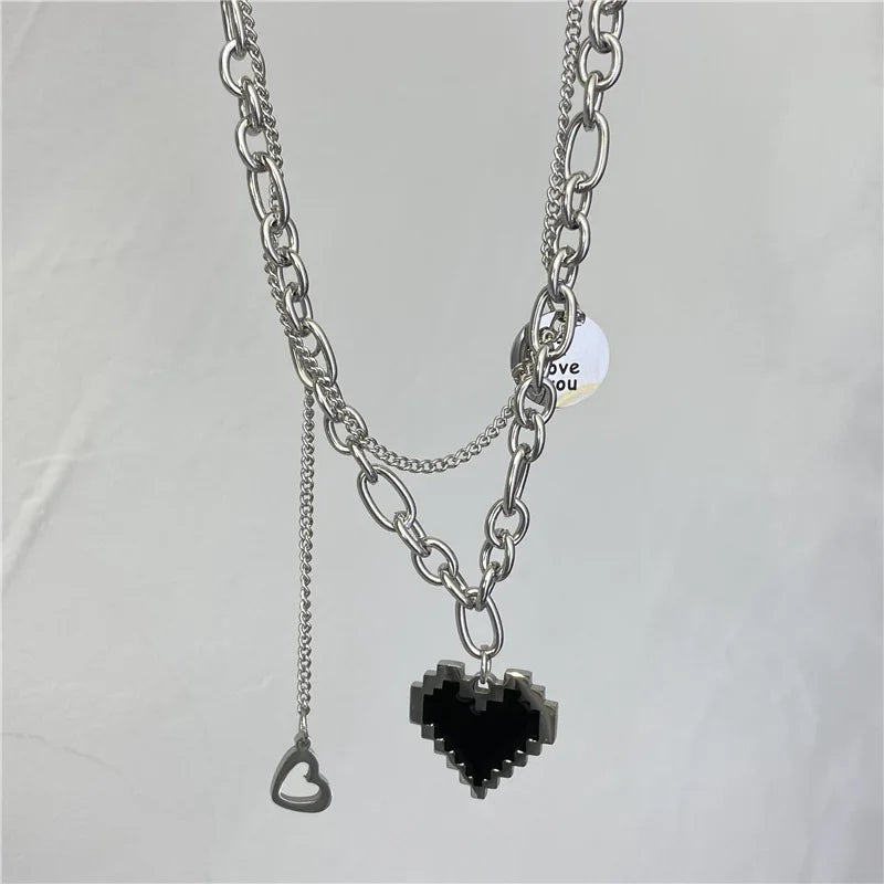 Vintage Layered Pendant Necklace