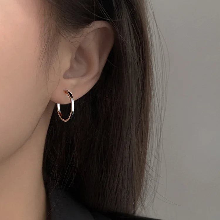 Sterling Silver Hoop Earrings