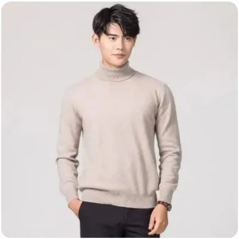 Men Cashmere Turtleneck Sweater