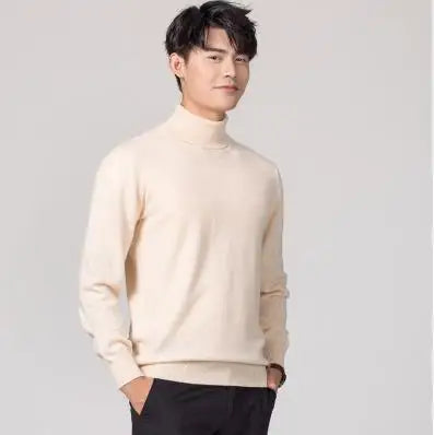 Men Cashmere Turtleneck Sweater