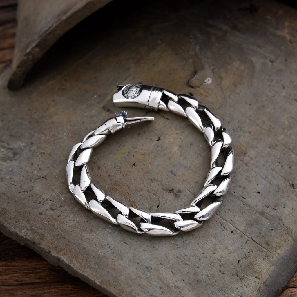 Gold Textured Chunky Bracelet